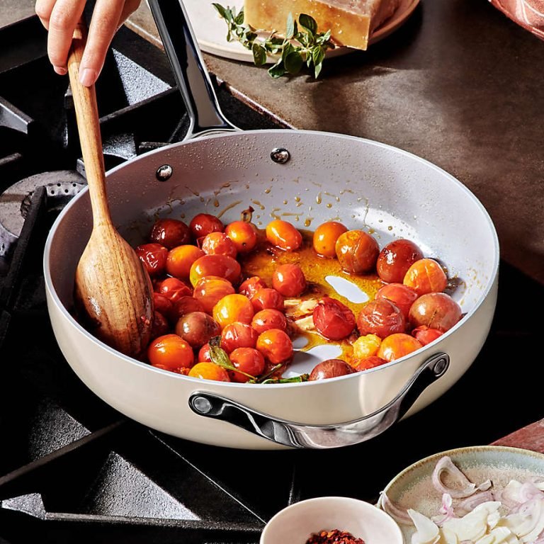 Utenzo Home 4-Piece Cream Ceramic Non-Stick Cookware Set